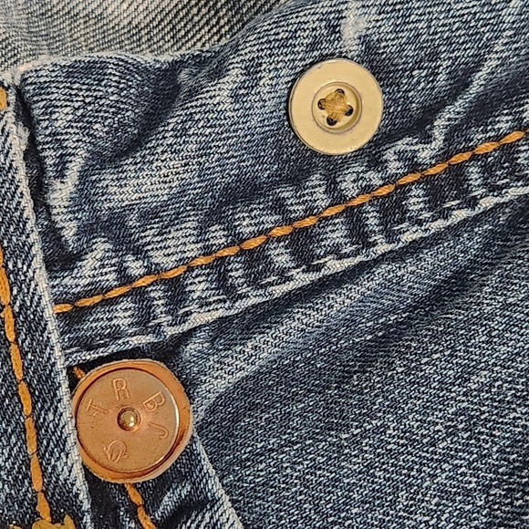 Vintage True Religion Jeans Men's 33x33 Button Fly Denim Suspender Buttons USA‎ - Picture 13 of 16